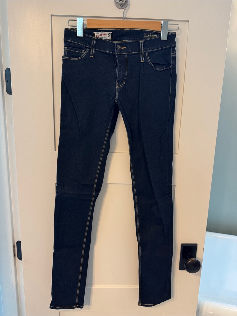 Red Engine Dark Indigo Skinny Jeans